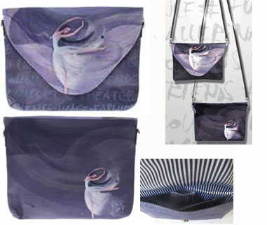 Dance Gallery Clutch Bag Blu Dance Gallery Clutch Bag Blu